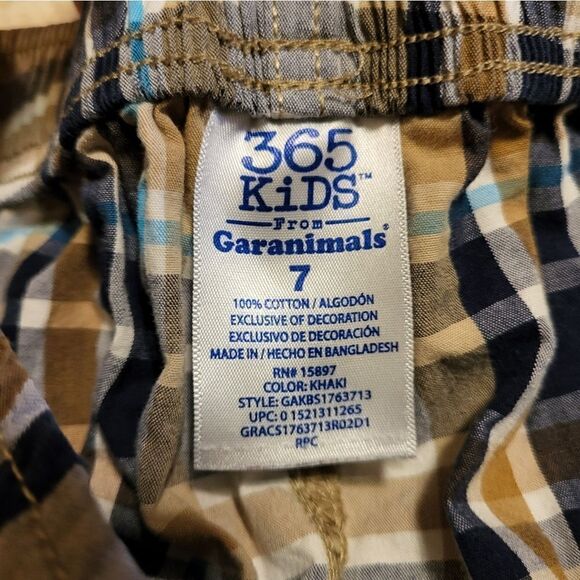 NWOT 365 KIDS boys multi colored khaki shorts - Picture 5 of 5